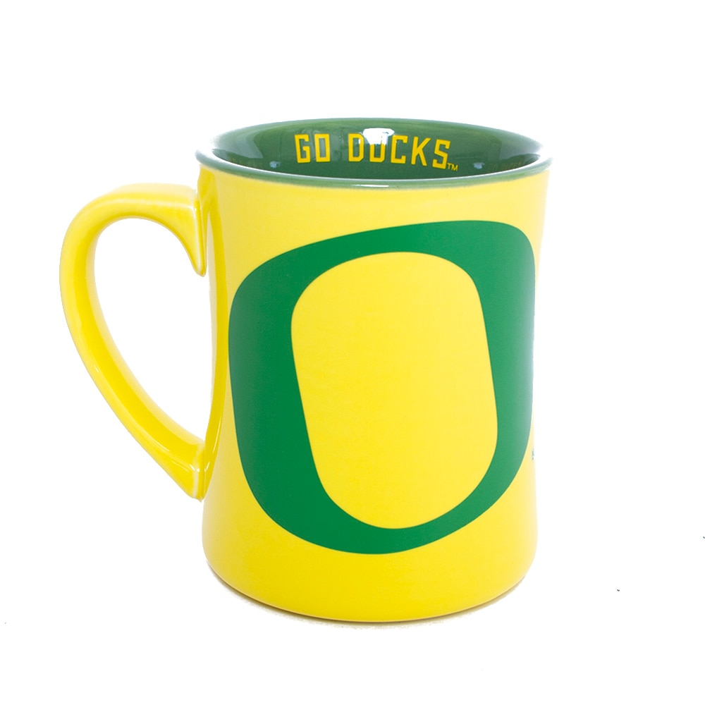 Classic Oregon O, RFSJ, Inc., Yellow, Traditional Mugs, Home & Auto, 16 ounce, Glossy, Relief, Diner style, 572076